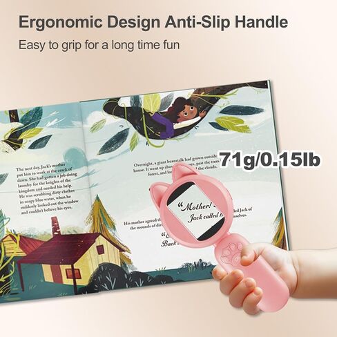 Digital Handheld Microscopy, 2-inch IPS Screen 30X Magnifying Glass Magnifier with LED Light, 3 Games, 30W HD Camera, Built-in TF Card for 300 Photos, Education Hobby Plants Insects- Blue in Kuwait