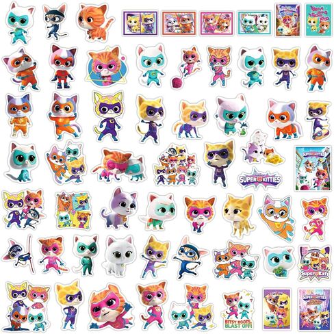 Cartoon Wicked Stickers 60Pcs for Laptop Water Bottle Bike Skateboard Luggage Computer Vinyl Decals Stickers Decor. (B) in Saudi Arabia