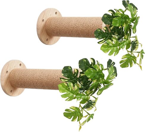 Cat Wall Shelves, 11.8 Inch Cat Wall Steps for Drywall, Cat Wall Furniture, Cat Stairs for Wall Mounted with Jute Scratching Cat Shelf for Most Kitten, Large Cats, 2 of Pack in Saudi Arabia
