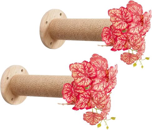 Cat Wall Shelves, 11.8 Inch Cat Wall Steps for Drywall, Cat Wall Furniture, Cat Stairs for Wall Mounted with Jute Scratching Cat Shelf for Most Kitten, Large Cats, 2 of Pack in Saudi Arabia