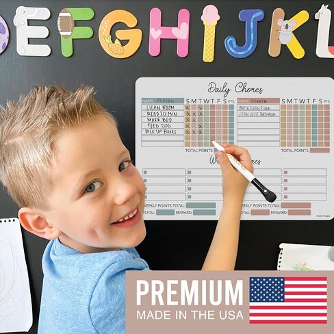 Rustic Magnetic Chore Chart for Adults - Chore Board for Family Chore Chart, Chores Chart for Adults, Dry Erase Chore Chart for Teenagers, Chore Chart Magnetic, Chore Chart for Kids Multiple Kids in Saudi Arabia