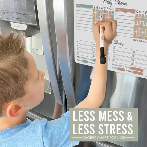 Rustic Magnetic Chore Chart for Adults - Chore Board for Family Chore Chart, Chores Chart for Adults, Dry Erase Chore Chart for Teenagers, Chore Chart Magnetic, Chore Chart for Kids Multiple Kids in Saudi Arabia