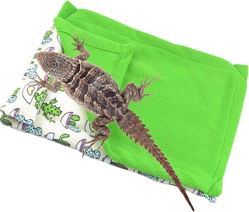 Bearded Dragon Bed and Reptile Hammock Swing Hanging Bed, Reptile Accessories, Small Pet Animal Hide Habitat Shelter, Cage Accessories for Bearded Dragon Leopard Gecko (Colorful) in Saudi Arabia