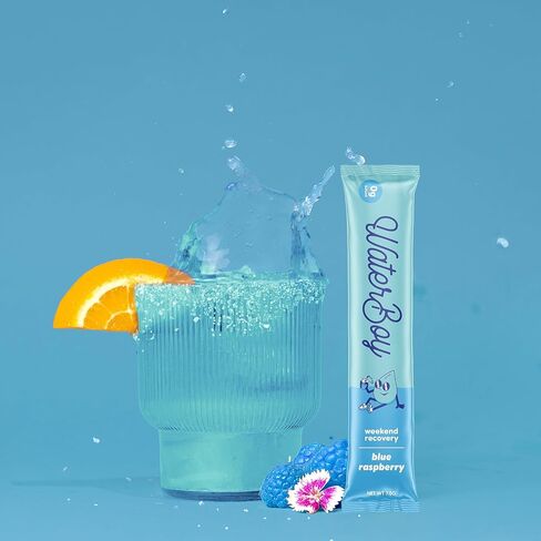 Waterboy Weekend Recovery | 3,200mg Electrolyte Powder Packets | Ginger + L-Theanine + Vitamins | No Sugar, All Natural, Gluten Free | 24 Drink Stick Mixes (Lemon Lime) in Saudi Arabia