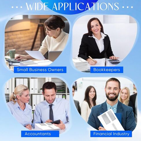500 Pcs Tax Form Envelopes for 1099 MISC, 1099-R & DIV - INT Forms 2025 Double Window Tax Envelopes Security Tinted Self Sealed Envelopes Designed for Quickbooks or Tax Software 5 5/8 Inch x 9 Inch in Saudi Arabia