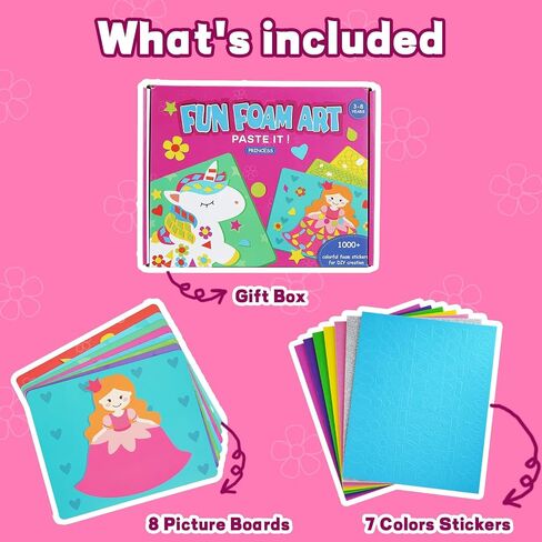 Foam Sticker No Mess Sticker Art Craft Kit for Kids, DIY Creative Fun Foam Paper Craft, Learning Toy Children Travel Toys Activity Gifts for Boys Girls Toddlers Ages 3 4 5 6 7 8 (Ocean) in Saudi Arabia