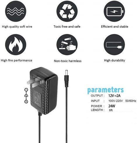 12V AC/DC Adapter Charger for Seagate Goflex Freeagent and WD Western Digital My Book Essential Digital External Hard Drive HDD WD My Cloud Powe Supply Replacement Charger Seagate Backup Plus, Central in Kuwait
