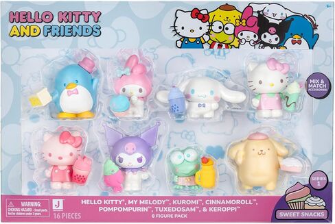 Hello Kitty and Friends Dreamland 8-Pack with Mix and Match Dreamy Accessories - 2" Figures - Officially Licensed Sanrio Product from Jazwares in Saudi Arabia