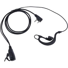 Walkie Talkie Earpiece with Mic Secure Fit Headset Crystal Clear Communication with Built-in PTT Button for Midland GXT1000VP4, LXT600VP3, GXT1050VP4, GXT1000XB
