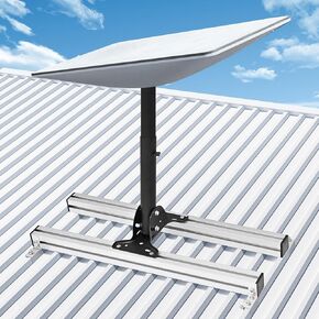 for Starlink Roof Wall Mount,Adjustable Starlink Mounting Kit Gen 3 for Starlink Internet Kit Satellite, Stainless Steel Heavy Duty Pivot Starlink Pole Mount with Starlink Gen 3 Pipe Adapter