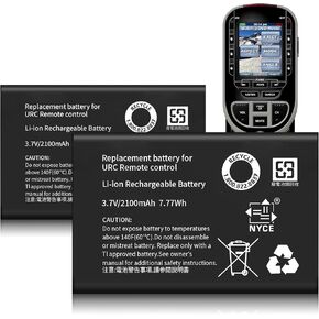 2-Pack 2100mAh High-Capacity Rechargeable Battery for Universal Remote Controls - Compatible with URC 11N09T NC0910 RLI-007-1 LIT0404, MX-50, MX-880/890/810/50/980/990/200, X-8