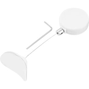 MECCANIXITY 1.8 ft Retractable Cable Lock with Arc Patch Remote Control Security Lock with Adjustable Cord Tether Anti Theft for Laptop, TV, 200g, Black