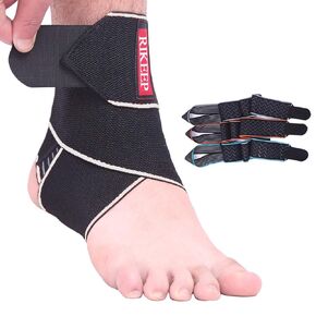 Ankle Support,Adjustable Ankle Brace Breathable Nylon Material Super Elastic and Comfortable,1 Size Fits all, Suitable for Sports (blue 1)