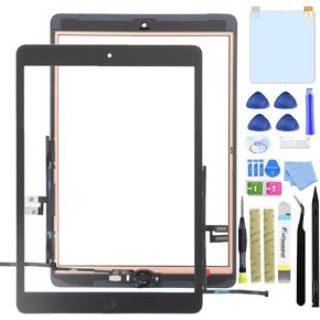 لاستبدال شاشة iPad 9 (الجيل التاسع) ، للحصول على iPad 9th Genizer Touch Glass استبدال 10.2 بوصة (A2602 A2603 A2604 A2605) مع أدوات الإصلاح وزر الصفحة الرئيسية