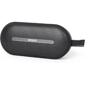 SOWO Portable Wireless Speaker with Bluetooth, Enhanced Immersive Bass, Partyboom Technology, 40W Loud Clear Stereo Sound, IP67 Waterproof, 16H Playtime for Outdoor, Camping and Travel - Deep Black