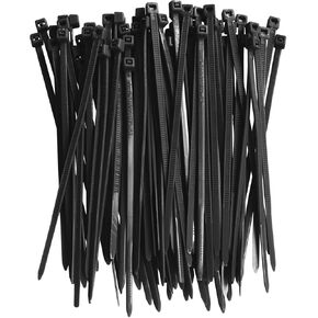Small Zip Ties,White Zip Ties 4 Inch 100 Pack, Nylon Cable Ties Self Locking Tie Straps, Heavy Duty clear zip ties, Tiny Cable Ties for Indoor and Outdoor by OSXCAUES (4" White)