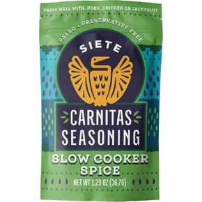 Siete Carnitas Seasoning Mix | Slow Cooker Spices | Gluten Free | Vegan | Paleo | Preservative Free (6 Packets) 42 Servings in Saudi Arabia