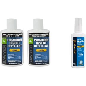 Sawyer 20% Picaridin Insect Repellent 4-Ounce Twin Pack Lotion and 4-Ounce Premium Pump Spray