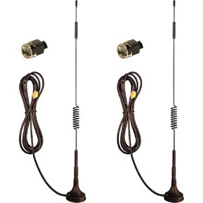2 PCS 3G 4G LTE ANTENNA BASE MANGET SMA Male Connector ، متوافق مع LTE Router لعبة الصيد بطاقة شبكة شبكة IP كاميرا مراقبة الفيديو مراقبة كاميرا الأمان IOT الربيع
