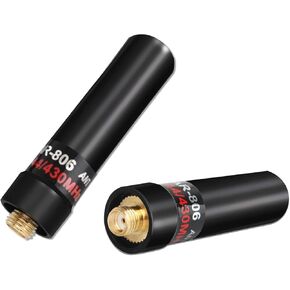 ABBREE VHF/UHF Dual Band 1.96-Inch Mini Antenna SMA-Female for Baofeng UV-5R AR-5RM UV-5RM BF-F8HP Pro K5PLUS UV-21R AR-152 Quansheng K6 UVK5(8) Ham Radio Antenna,2Pack