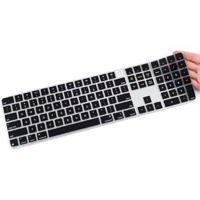 CaseBuy Keyboard Cover for 2024 Apple Magic Keyboard with Touch ID & Numeric Keypad Model A3119 Ultra Thin Protector iMac Accessories(US Version)