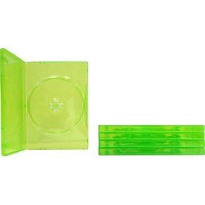 (5) Empty Standard Translucent Green Replacement Games Cases - Compatible With XBox 360 - #VGBR14XBOX