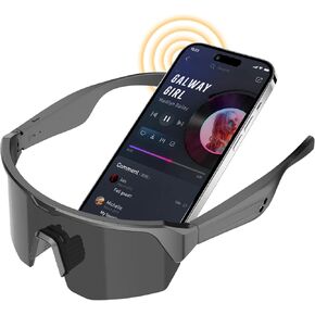 Sports Smart Glasses,Cycling Bluetooth Sunglasses for Men &Women,Open Ear Sound with Mic &Speakers,Touch &Voice Assistant,UV Protection,Polarized lens,Wireless Headphone Sunglasses for Running Fishing