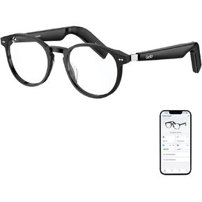 Wireless Bluetooth Glasses for Men and Women,Smart Glasses Open Ear Voice Control and Calling with Speakers,Magnetic Charging Photochromic Lens, Duoecho Audio Sunglasses for Gaming Meeting