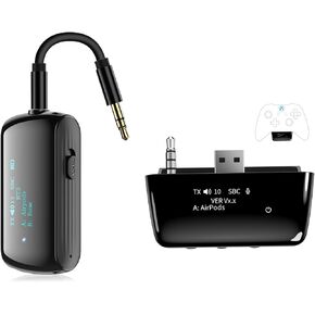 Bluetooth Transmitter & Receiver and Xbox Bluetooth Adapter Black