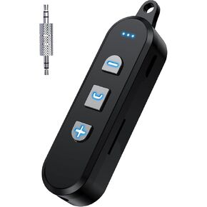 Bluetooth AUX Adpater for Car, Mini Portable 3.5mm Bluetooth Receiver, Wireless Audio Receiver for Car, Home Stereo, Headphones, Speaker, Laptop