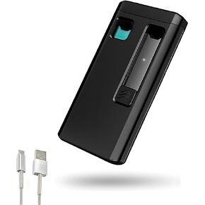 Ulytmmjg 2 في حالة شحن واحدة مع حامل ، جهاز تخزين شحن محمول مع كابل الشحن ، حامل التخزين ، كابل USB ، مساحات تخزين مغناطيسية (حالة فقط) أسود