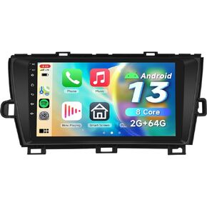[8 Core 2G + 64G] Radio Car to Toyota Prius 2010-2015 مع JBL مع Carplay/Android Auto ، 9 بوصة Android 13 IPS شاشة الشاشة ستيريو ، Bluetooth ، GPS ، WiFi ، SWC ، DSP + كاميرا احتياطية