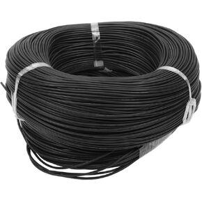 1 Pcs 18AWG Universal Ground Wire Car Radio, Automotive, Car Speakers Power Wire Fully Insulated& Soft Touch Jacket TC Black 1001FT
