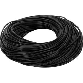 1 Pcs 18AWG Universal Ground Wire Car Radio, Automotive, Car Speakers Power Wire Fully Insulated& Soft Touch Jacket TC Black 200FT
