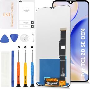 Original for TCL 20 SE 6.82" LCD Screen Replacement T671O LCD Display Touch Digitizer Screen Assembly with Repair Tools
