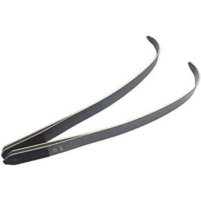 ZSHJGJR Archery Black Hunter Recurve Bow Limbs Original Replacement Bow Limbs 25-65lbs Right/Left Hand