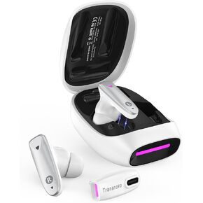 VR Wireless Gaming Earbuds 30ms Low Contancy ، 2.4 جيجا هرتز Wireless & Bluetooth اتصال مزدوج ، Dongle USB-C متضمنة مع Meta Quest 3 ، Quest 2 ، Quest Pro ، PS5 ، PS4 ، Steam Deck ، PC ، Switch