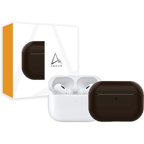 علبة جلدية درع لـ Airpods Pro (Bordeaux Red)