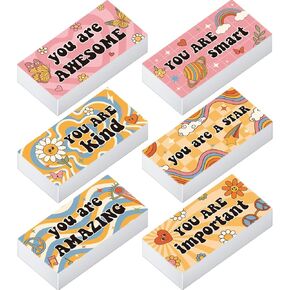 180 Pcs Inspirational Erasers for Kids Pencil Erasers Bulk with Colored Inspirational Words Motivational Eraser for Classrooms Drawing Sketching Back to School Office Supplies (Boho)