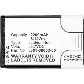 2200mAh 361-00053-00, 361-00053-04, 010-11599-00, 010-11654-03 Battery Replacement Compatible with Garmin Montana 600, 600T, 650, 650T, 680, 680T, Alpha 200, 200i, 300, 300i Handheld GPS
