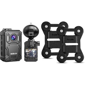 BOBLOV KJ23Pro 2K 128GB Body Camera and Body Camera Magnet Mount