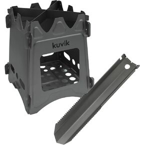 Kuvik Titanium Wood Stove & Titanium Trowel Bundle