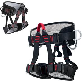 Climbing belts, Thicken Professional Half Body Safety Belt for Rock Climbing, Fire Rescue, Expanding Training and Outdoor Adventure Activities