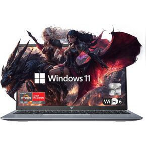 Laptop Computer,15.6'' FHD Display Laptop with AMD Ryzen 7 5825U Processor(8C/16T,Up to 4.5Hz), 16GB DDR4x2 512GB SSD Notebook Computer with Numeric Keyboard, WIFI6