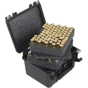 Case Club x164 Shotgun Shell 20G Ammo Long Term Storage Case - Includes Silica Gel Dessicant to help Absorb Moisture