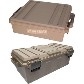 MTM ACR5-72 ACR5 Ammo Crate Utility Box, Brown, Medium & MTM Divided Ammo Crate Utility Box, Dark Earth