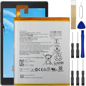 بطارية استبدال Wuhao لعلامة التبويب E10 10 "TB-X104F ZA470006US ، بطارية L16D1P34 مع طقم إصلاح أدوات الشريط اللاصق