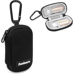 USB Flash Drive Case with Labels, 2 Slots USB Organizer, USBs Stick Holder,USBs Storage Case,USB Organizer,Thumb Drive Pouch,Compatible with Samsung/Sandisk/Jump Drive,etc, Black