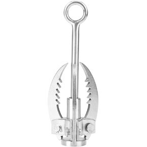 3 Claws Folding Hook, Outdoor Survival Stainless Steel, Rock Climbing Grappling Hook with High Load Bearing Capacity