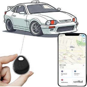 GPS Tracker for Vehicles, Portable Car GPS Tracker, Tracker Device for Vehicles, Car Tracker Device (Only iOS) | MFi Certificated | No Monthly Fee | Waterproof